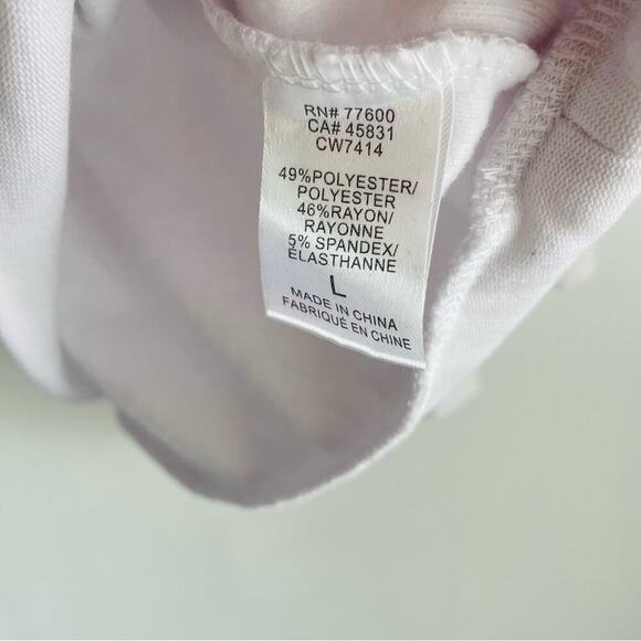 Chaser Happy cozy long sleeve shirt white size large pullover - Picture 8 of 8